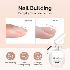 MelodySusie gel texture close-up demonstrating smooth self-leveling finish