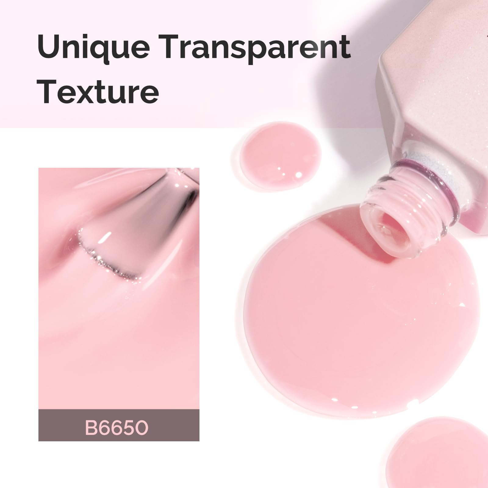 MelodySusie close-up gel texture highlighting jelly clarity and buildable layers