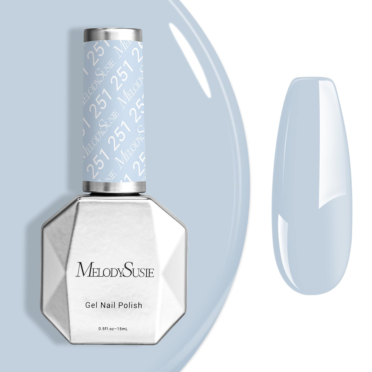 MelodySusie front bottle shot showing compact 0.5fl oz and clear color