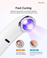 MelodySusie handheld curing rhinestone glue enabling precise single-finger flash cure