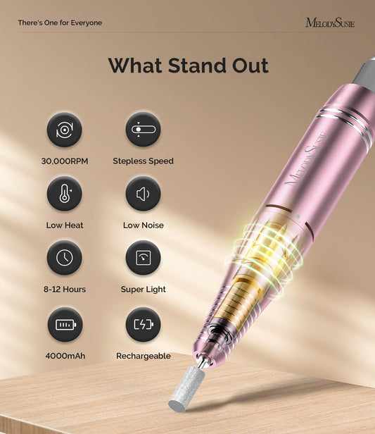 MelodySusie handpiece closeup highlighting ergonomic grip for reduced fatigue