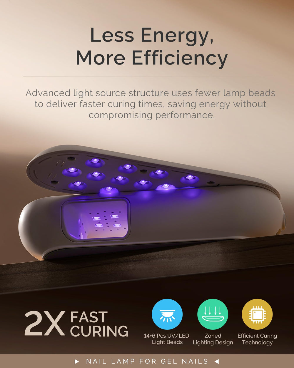 MelodySusie lamp curing rhinestones demonstrating strong adhesive cure