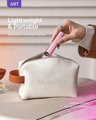 MelodySusie lamp curing a rhinestone for accurate glue setting and neat results