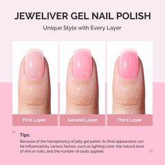 MelodySusie cured nails under LED lamp showcasing glossy chip-resistant shine