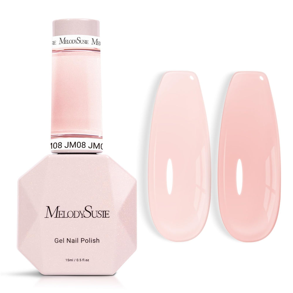 MelodySusie front bottle showing JM08 milky gel and brand clarity