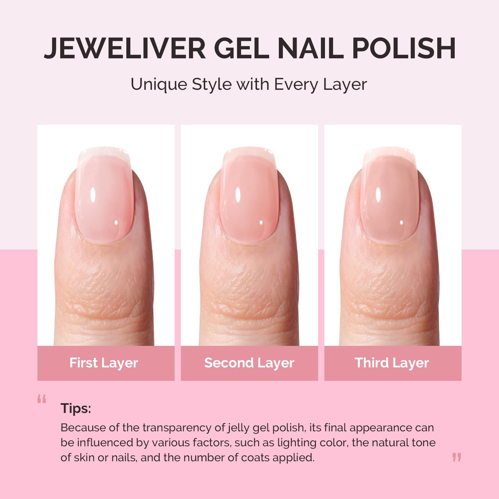 MelodySusie swatch on hand showing buildable beige color and natural look