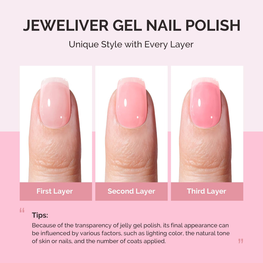 MelodySusie close-up of polish texture revealing translucent jelly sheen advantage