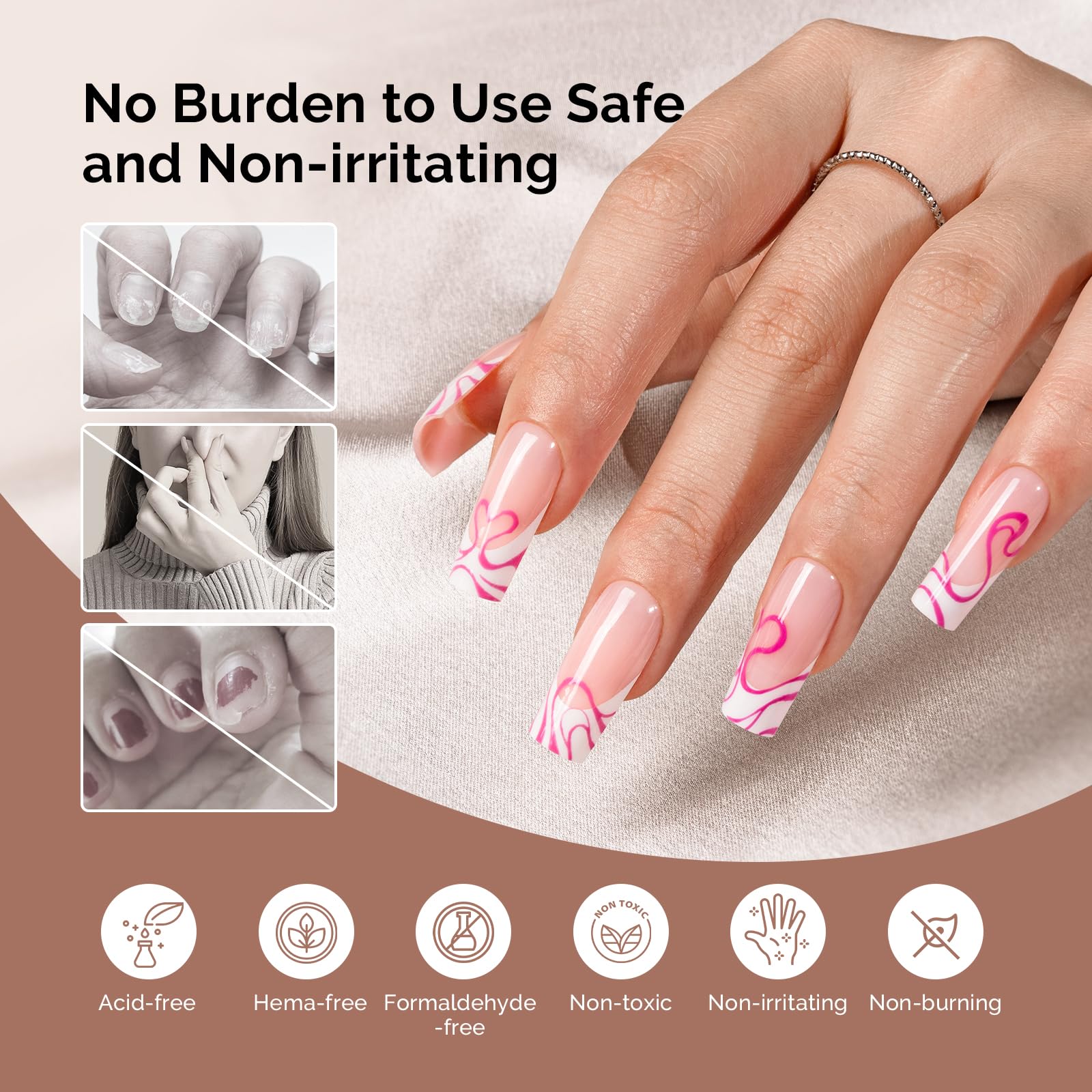 MelodySusie kit pictured with acrylic powder demonstrating compatibility with acrylic systems