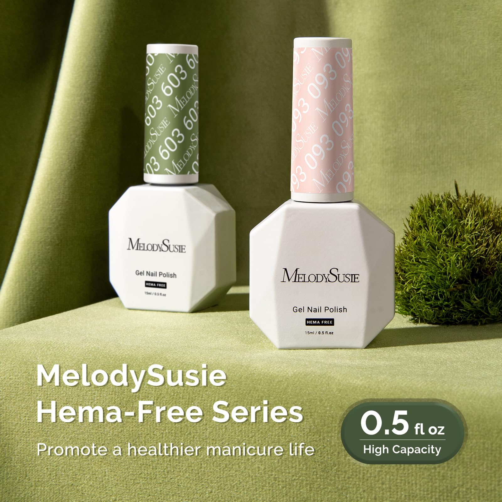 MelodySusie at-home manicure scene with lamp and tools for convenient salon results