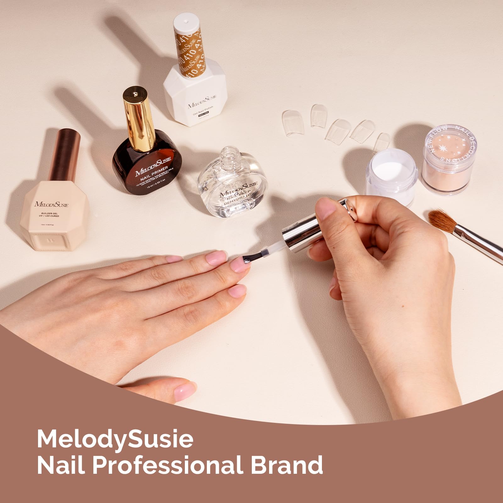 MelodySusie on a makeup table showing salon-quality prep at-home convenience