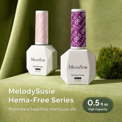 MelodySusie lifestyle manicure on desk showing at-home salon convenience benefit