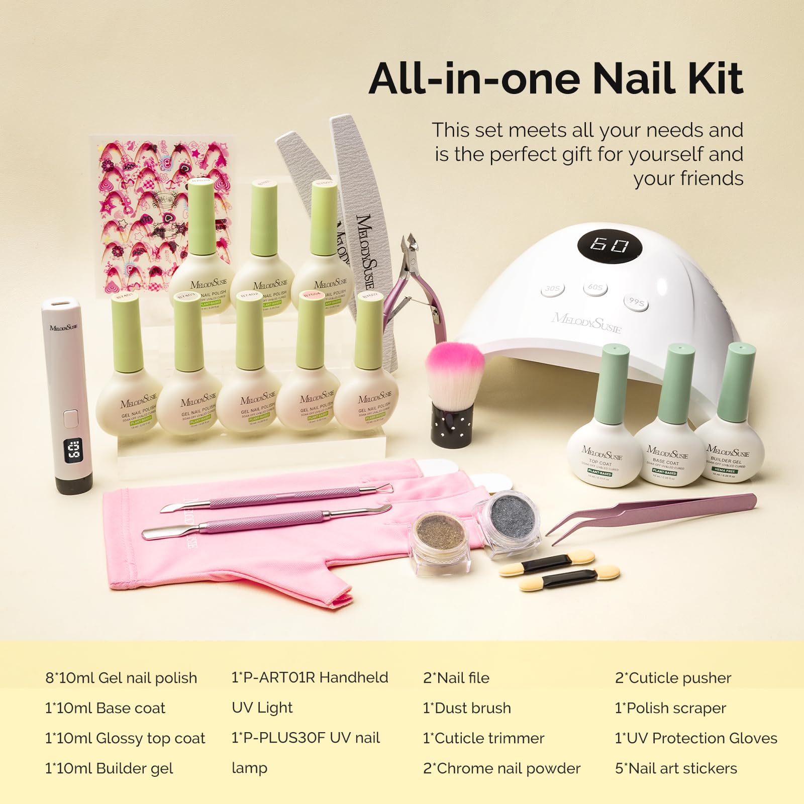 MelodySusie hands using kit in home setting achieving professional-looking nails
