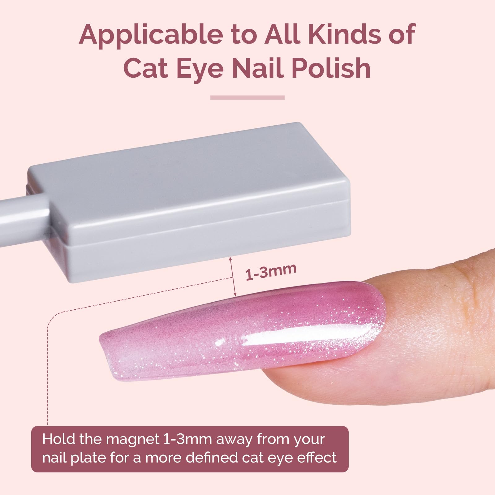 MelodySusie nail art station with magnets in use demonstrating versatile design possibilities