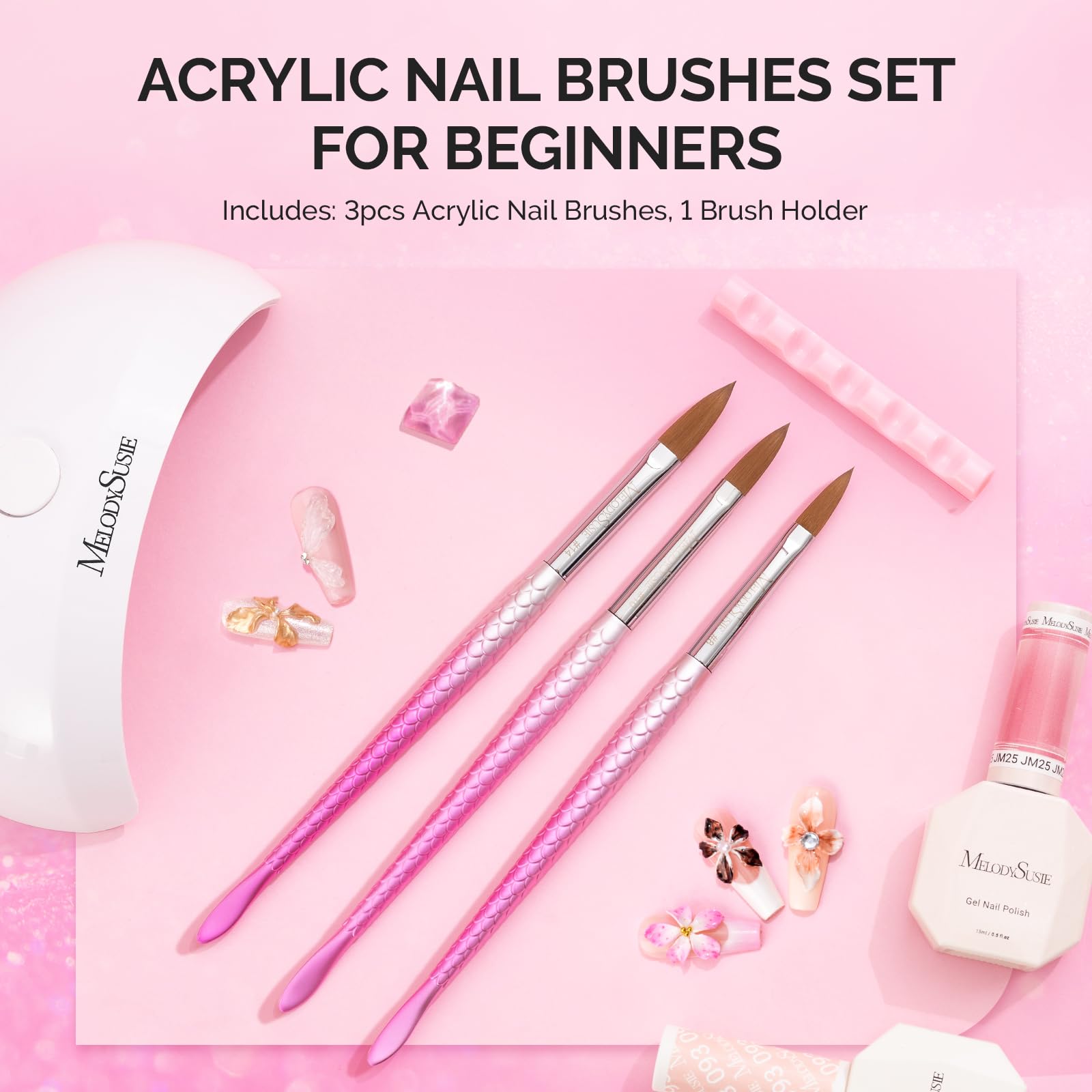 MelodySusie brushes staged in salon lifestyle setting showing professional-ready appearance benefit
