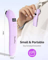MelodySusie lifestyle shot in travel pouch emphasizing on-the-go nail touch-up benefit
