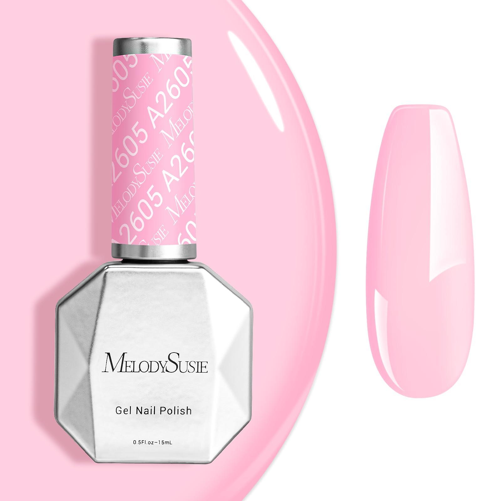 MelodySusie front bottle view showing color and glossy finish benefit