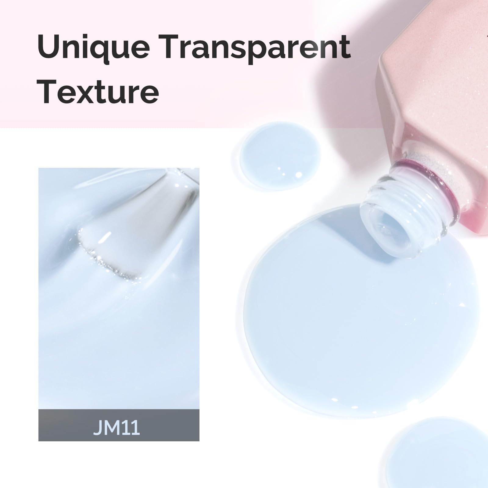 MelodySusie layered finish comparison showing sheer to opaque buildable benefit