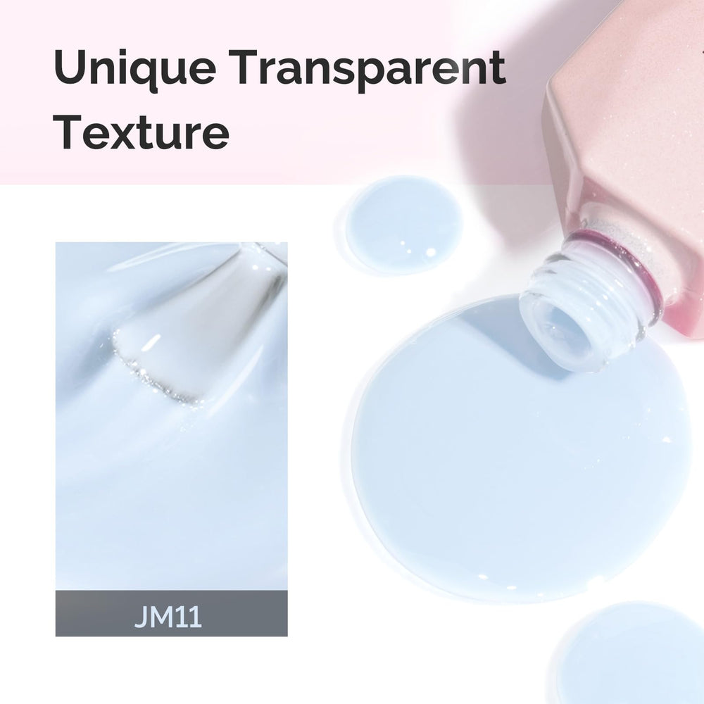 MelodySusie layered finish comparison showing sheer to opaque buildable benefit
