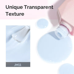 MelodySusie layered finish comparison showing sheer to opaque buildable benefit