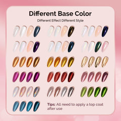 MelodySusie mirror chrome effect on a gel nail demonstrating high shine
