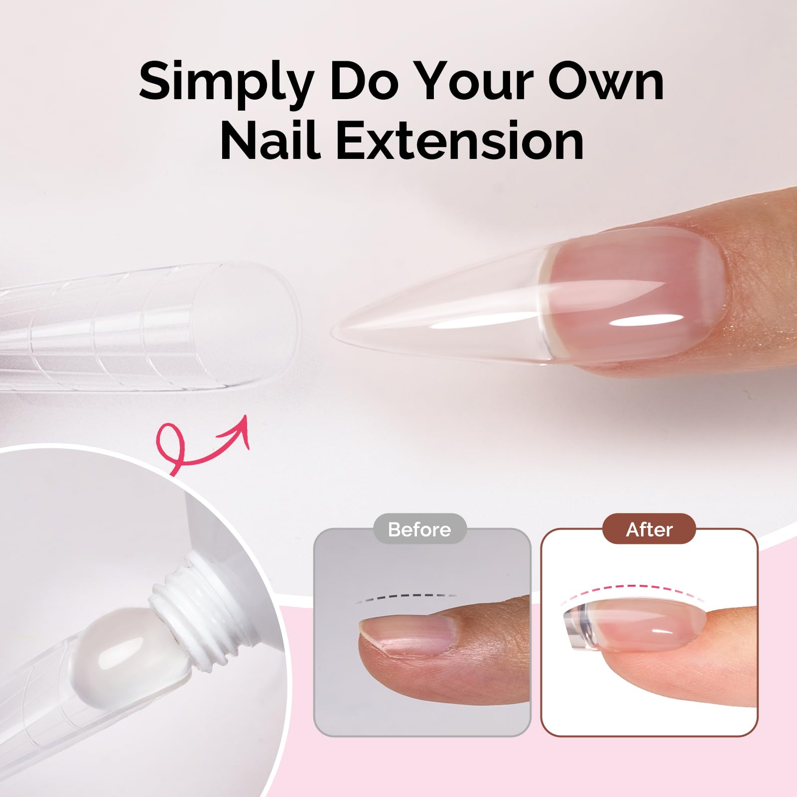 Encapsulated rhinestones set on cured MelodySusie poly gel demonstrating secure embellishment hold