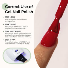 MelodySusie nail art French red image showing precision and creative manicure options