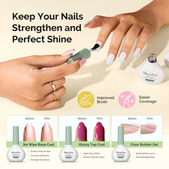 MelodySusie manicure tools with chrome powders providing detailed nail art options