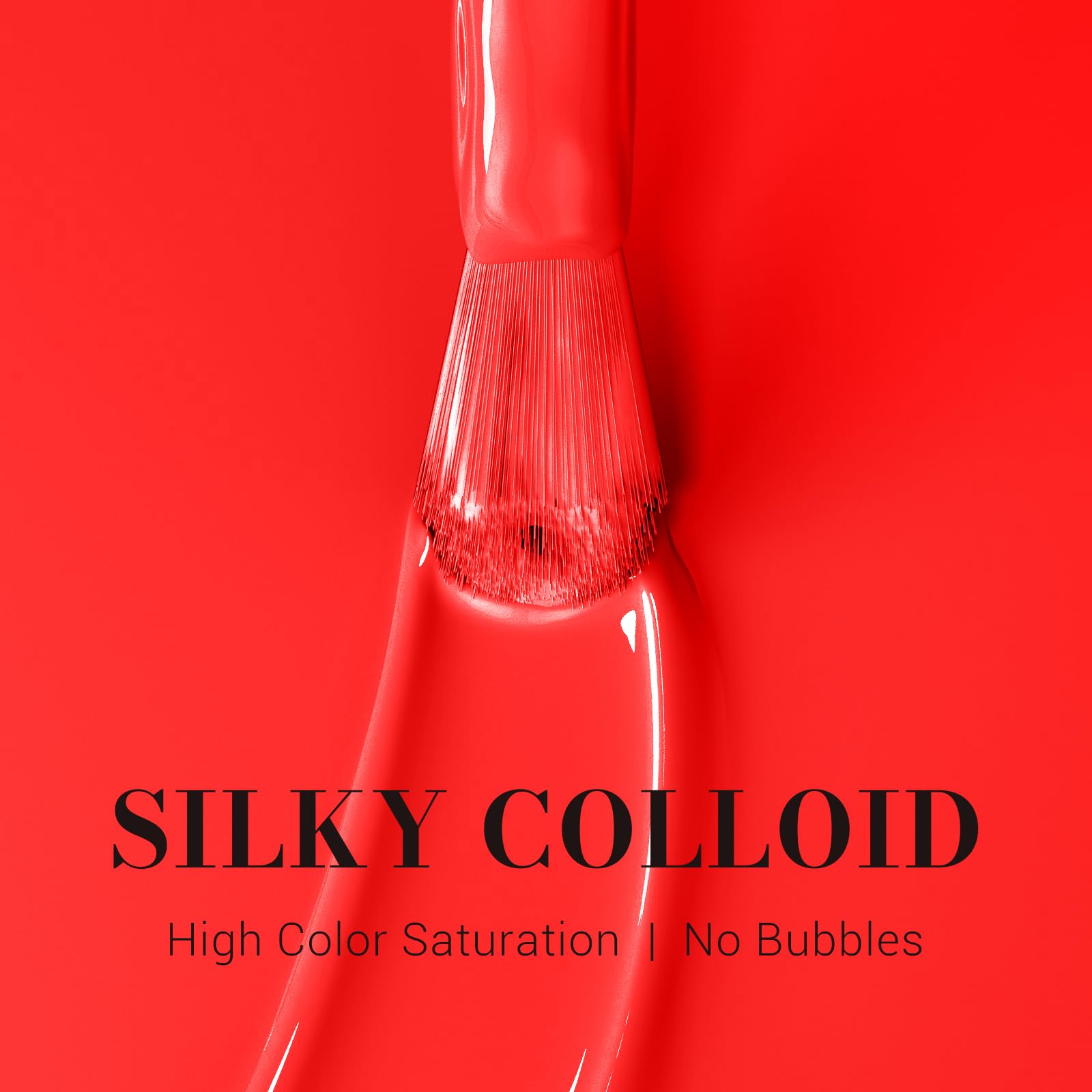 MelodySusie brush stroke close-up displaying smooth, high-saturation coverage