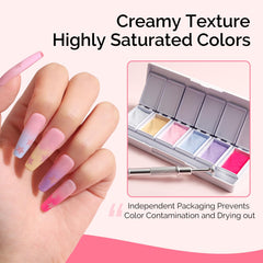 MelodySusie ombre nails in use demonstrating smooth gradient finish and salon look