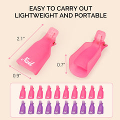 Open MelodySusie clip with cotton pad inside showing secure fit and consistent contact benefit