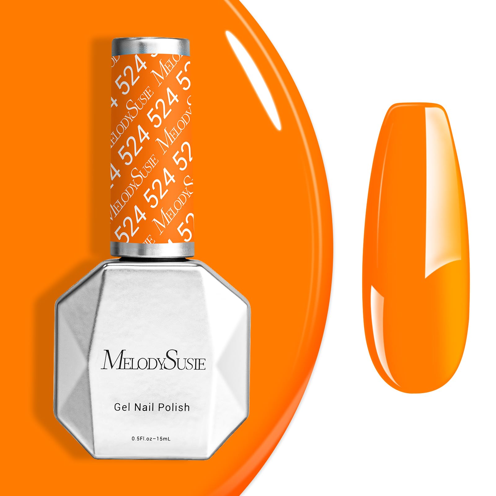 MelodySusie bottle front label showing vibrant orange and brand clarity
