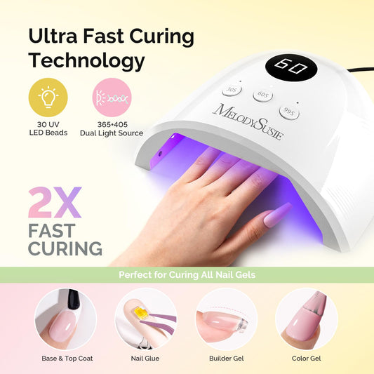 MelodySusie P-Plus30F lamp curing full nails fast for reliable salon results