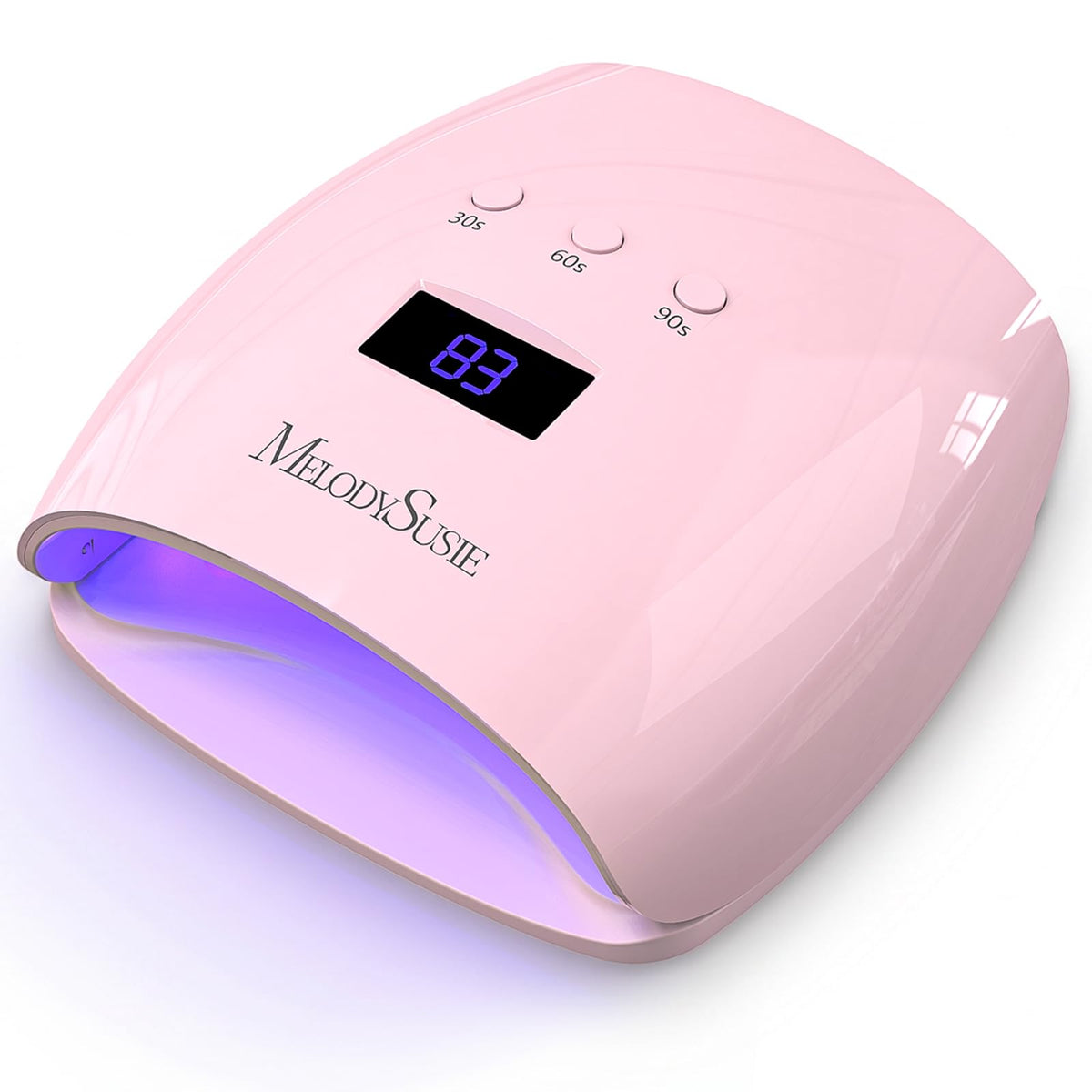 MelodySusie front view of lamp showing compact design and quick curing benefit