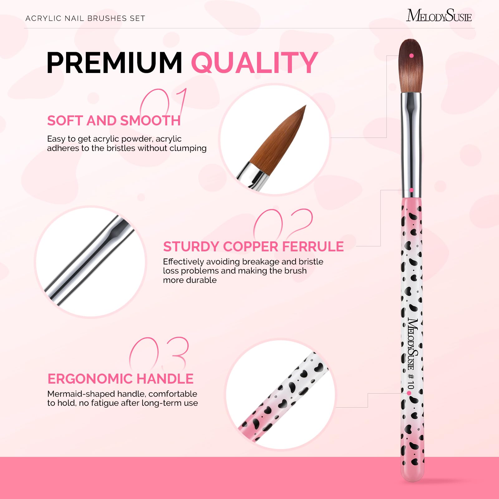 MelodySusie brushes standing in included pen holder for tidy storage and protection