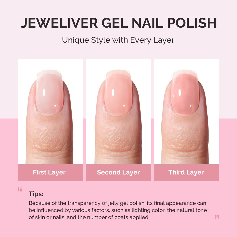 MelodySusie polish texture drop highlighting jelly translucence and layering benefit