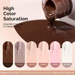 MelodySusie gel polish droplet close-up highlighting rich texture and glossy, high-saturation formula