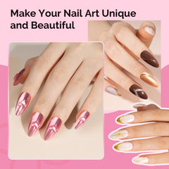 MelodySusie powder applied on black gel nail showing intense mirror effect