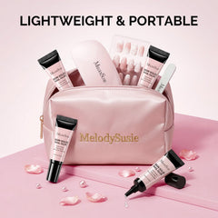 MelodySusie adhesive holding rhinestone decoration to show secure embellishment bond