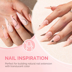 MelodySusie gel securing rhinestones in place as a glue for nail art