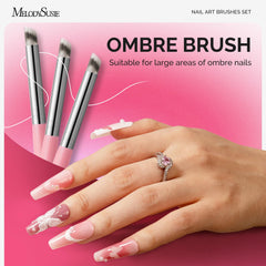MelodySusie round brush creating soft blush ombré for precise control