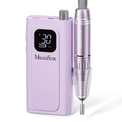 MelodySusie SC300F front view showing compact purple case and controls for portable convenience