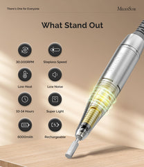 MelodySusie pen handpiece close-up highlighting ergonomic grip for comfort