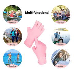 MelodySusie gloves next to ruler demonstrating size and fit benefit