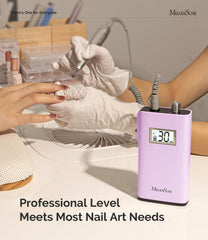 MelodySusie Scamander drill bits and sanding bands laid out for versatile manicure tasks