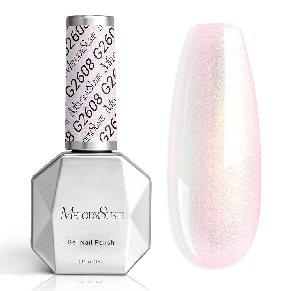 MelodySusie bottle front view showing shimmer polish and easy grip
