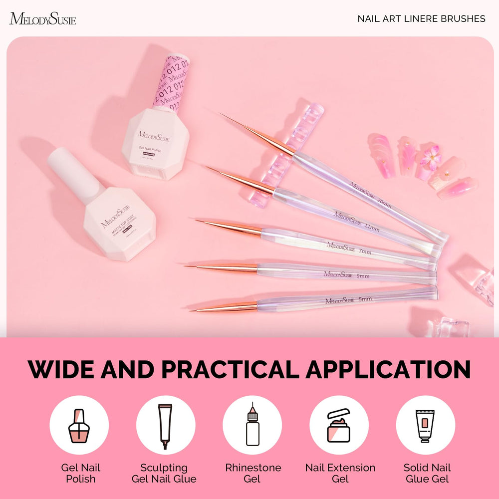 MelodySusie size comparison on fingertip highlighting varied tip widths for detail