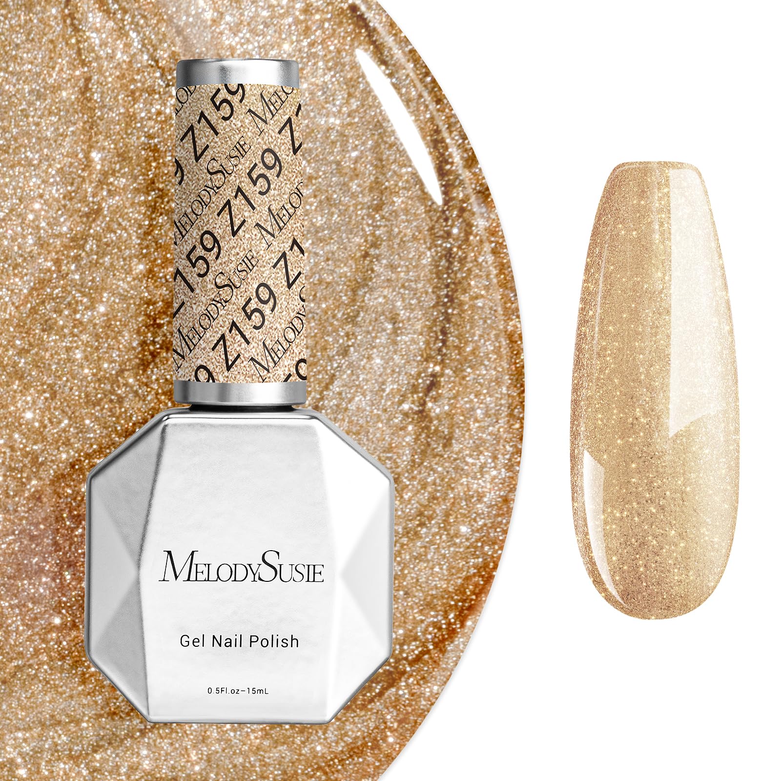 MelodySusie front bottle showing champagne sparkle and easy storage