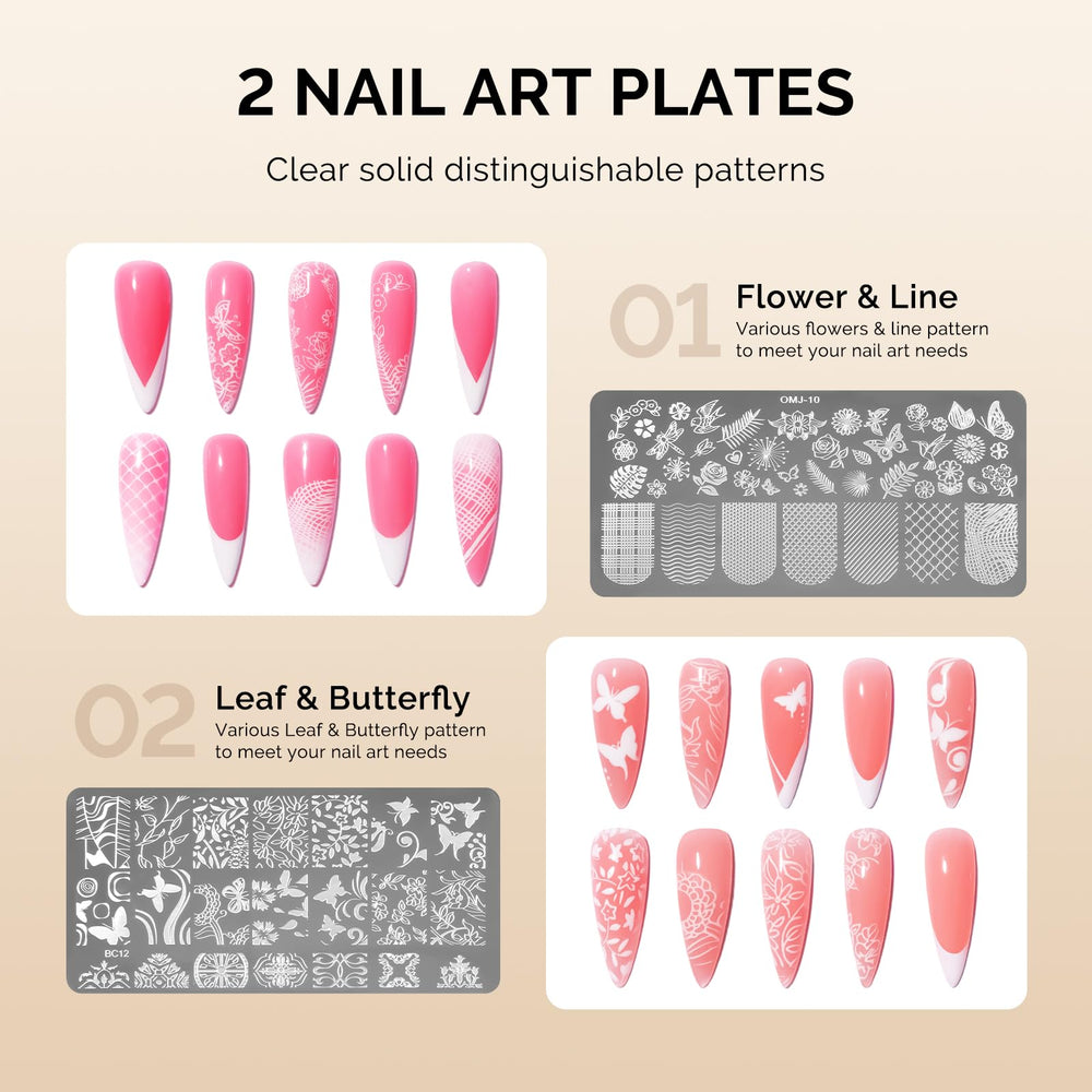 MelodySusie stainless-steel stamping plates with etched patterns for versatile design options benefit