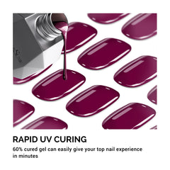 MelodySusie close-up of gel strip texture highlighting smooth glossy finish