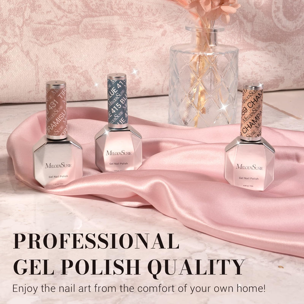 MelodySusie swatched nail tips set showing buildable coverage benefit